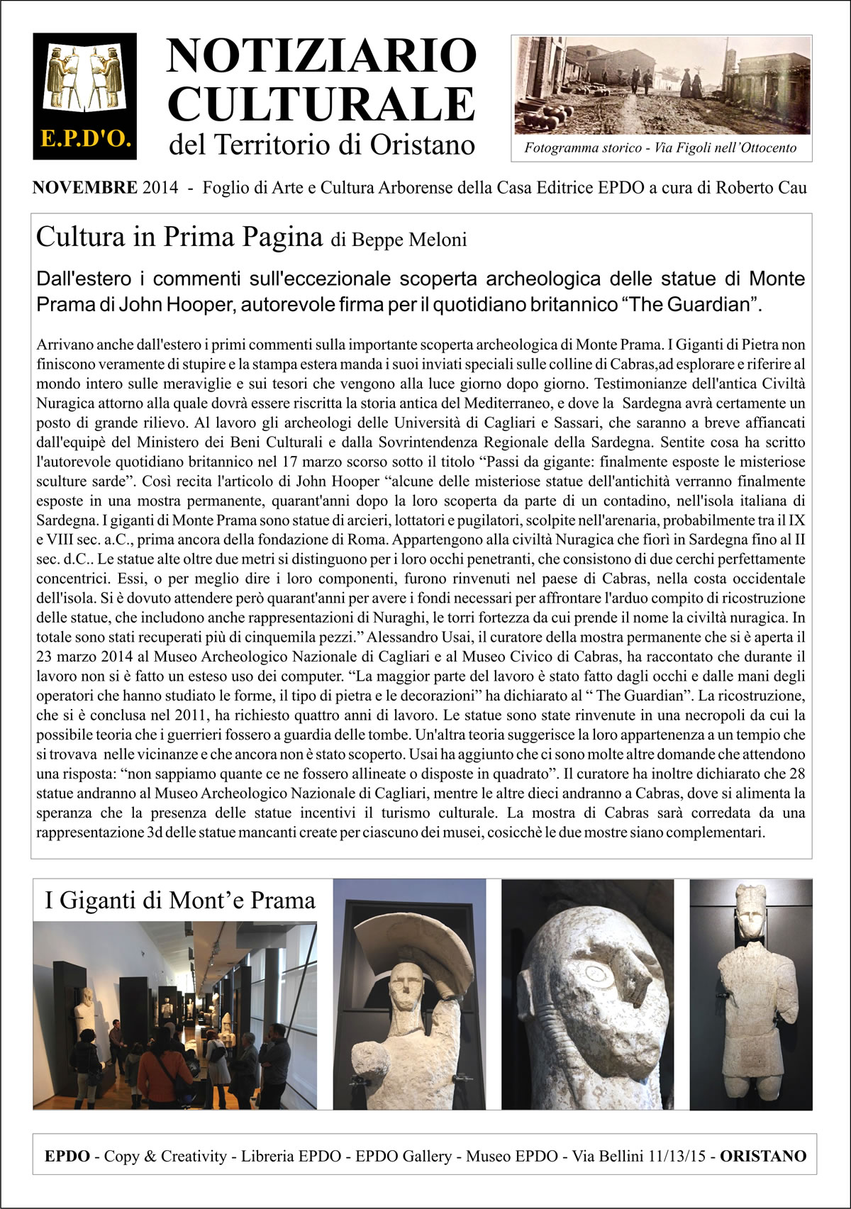 Notiziario Culturale EPDO - Oristano